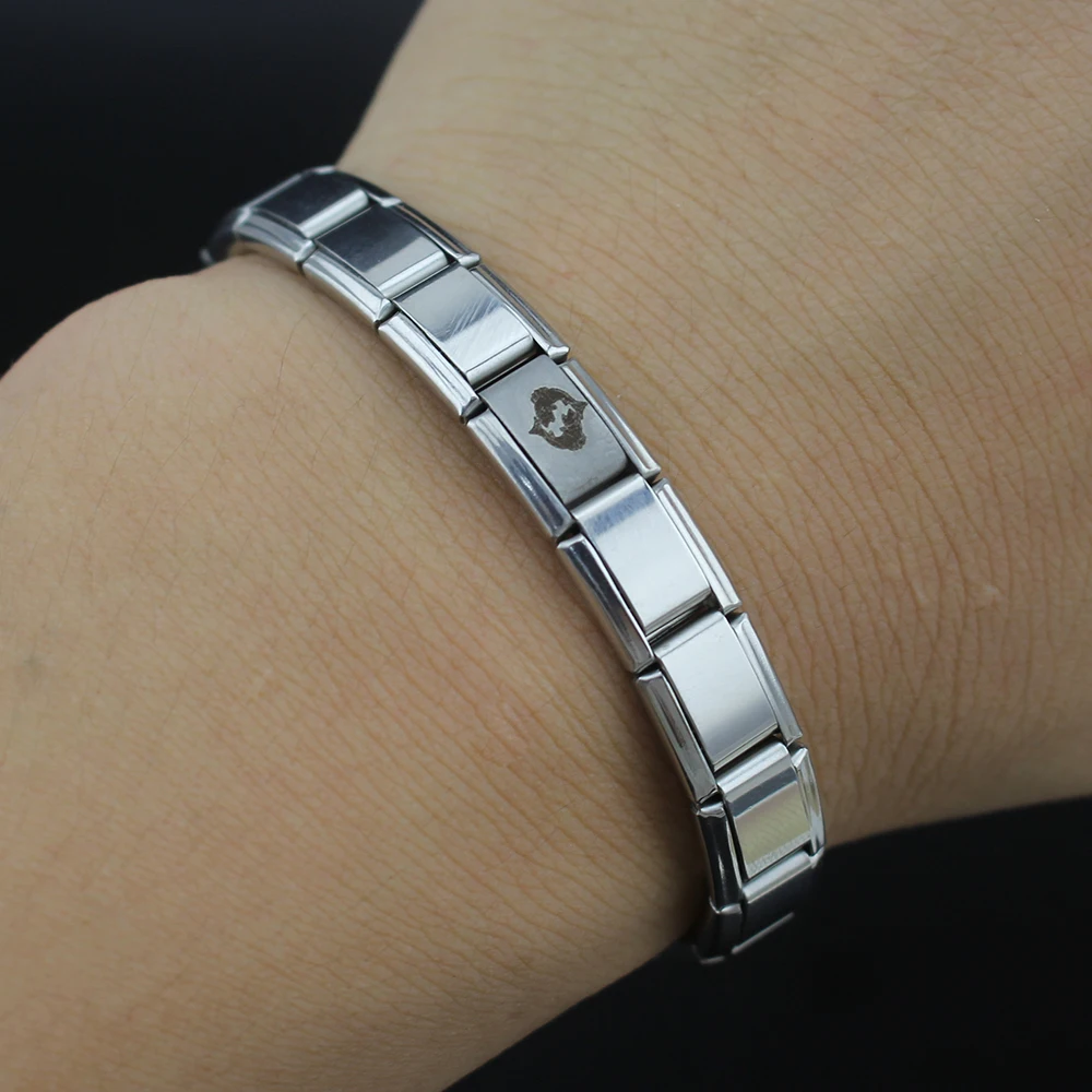 Женский браслет с шармами Hapiship эластичный из нержавеющей стали 12 созвездиями