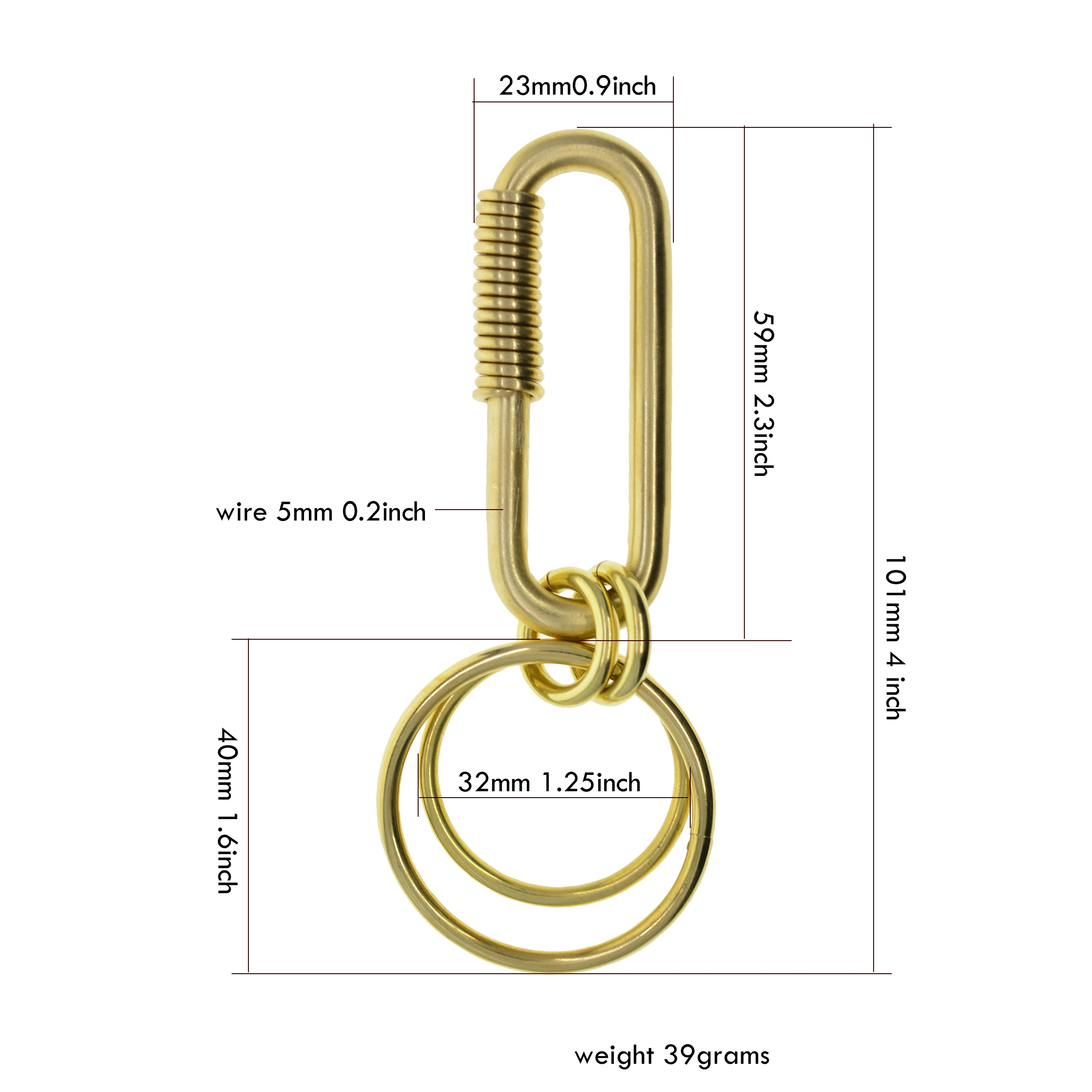 Сверхпрочные сверхпрочные матовые латунные проволочные овальные Пружинные