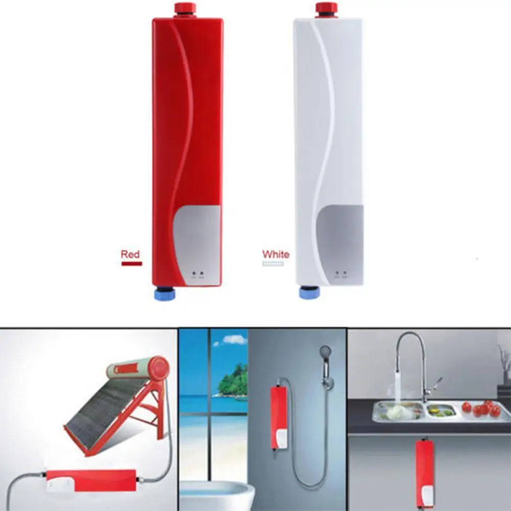 Adoolla мгновенный Электрический мини Tankless водонагреватель Горячая мгновенная