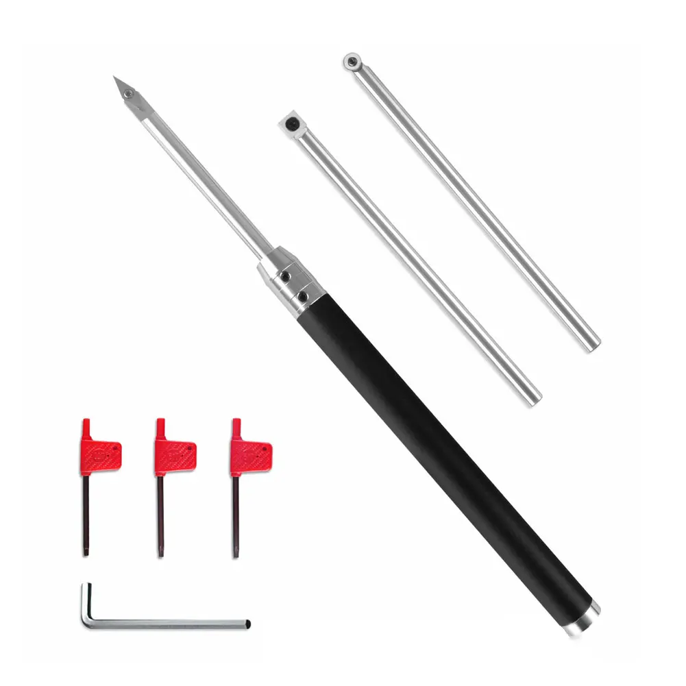 

3PCS/Set Hand-held Woodworking Tool Changeable Tungsten Titanium Blade Woodworking Turning Tool Woodturning Chisel Blade