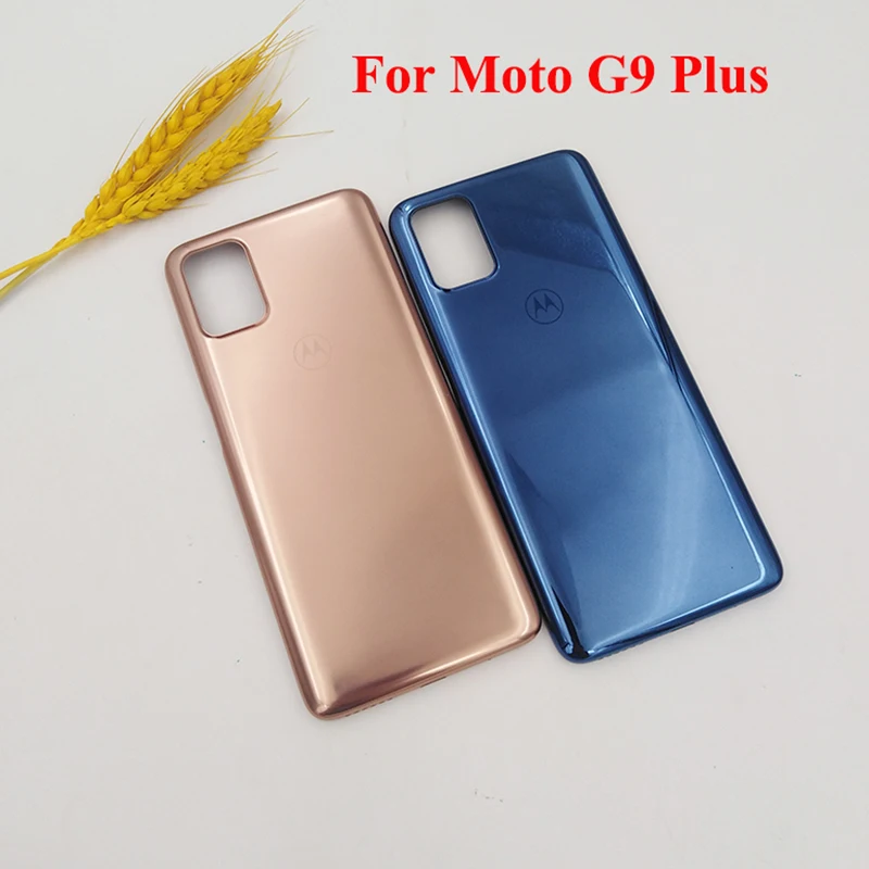 

Back Battery Cover For Motorola Moto G9 Plus XT2087 Rear Panel Door Housing Replacement Case Repair Parts For Moto G9 Plus+Logo