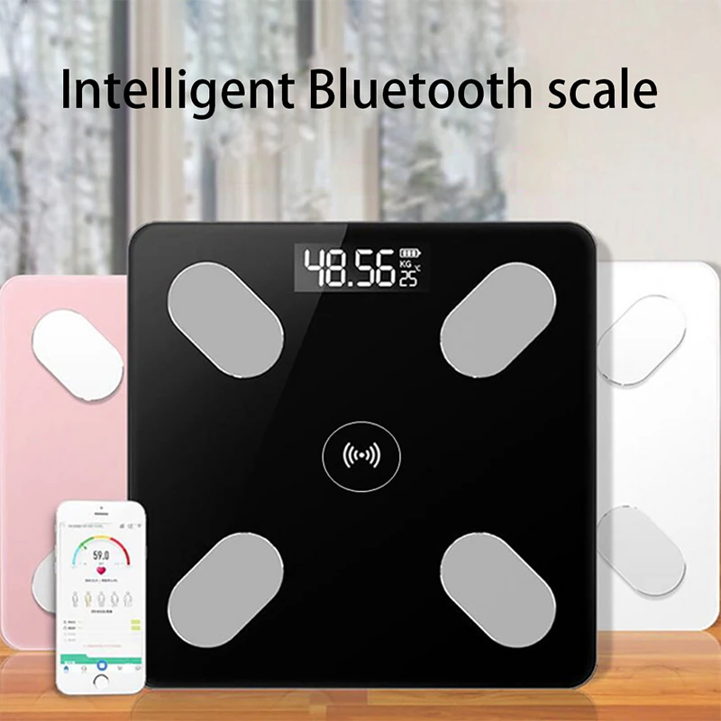 

Bluetooth Body Fat Scale BMI Scale Smart Electronic ​Scales LED Digital Bathroom Weight Scale Balance Body Composition Analyzer