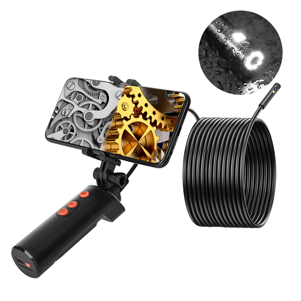 

8mm Endoscope Camera 8LEDs WIFI Endoscope 1080P Waterproof Wireless Inspection Snake Camera Borescope for Android Smartphone