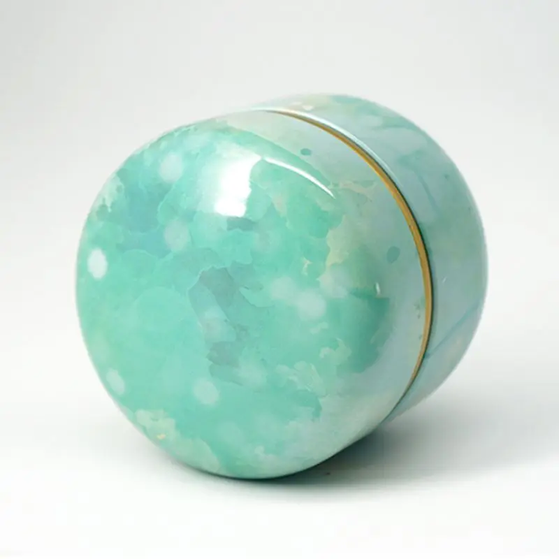 Круглый металлический чехол в японском стиле с цветами органайзер для свадебных