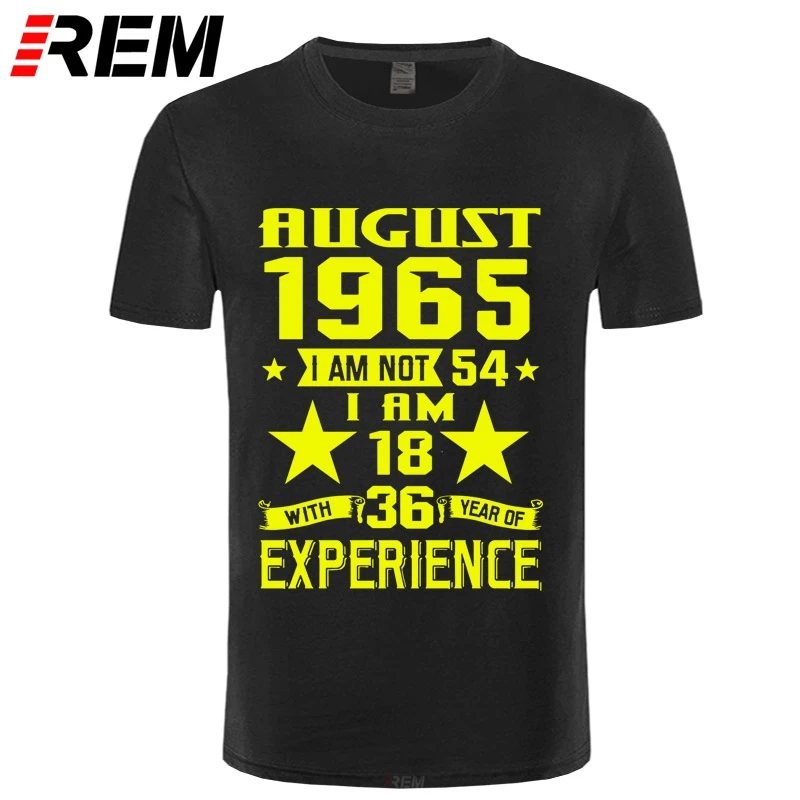 

REM T shirt Printed Casual Fashion 1965 shirt Men's Short Sleeve T shirt