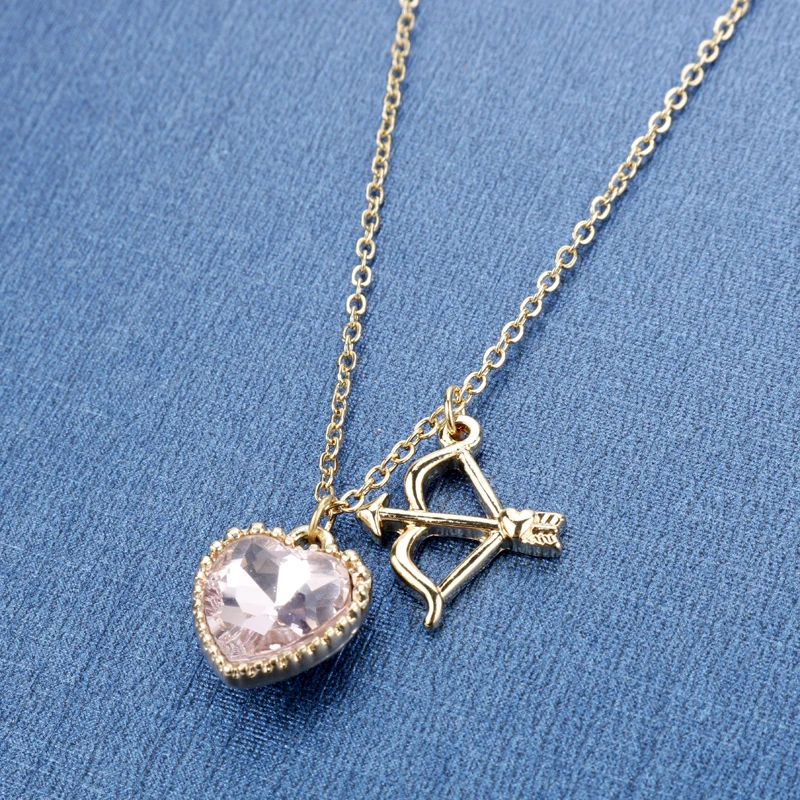 HANCHANG ювелирные изделия сладкое ожерелье Контур верхней губы в виде сердца со