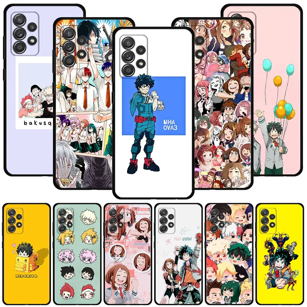 

Cover For Samsung Galaxy A51 A71 A41 A31 A11 A01 A72 A52 A42 A32 A22 A21s A02s A12 A02 Shell Case Anime My Hero Academia cartoon
