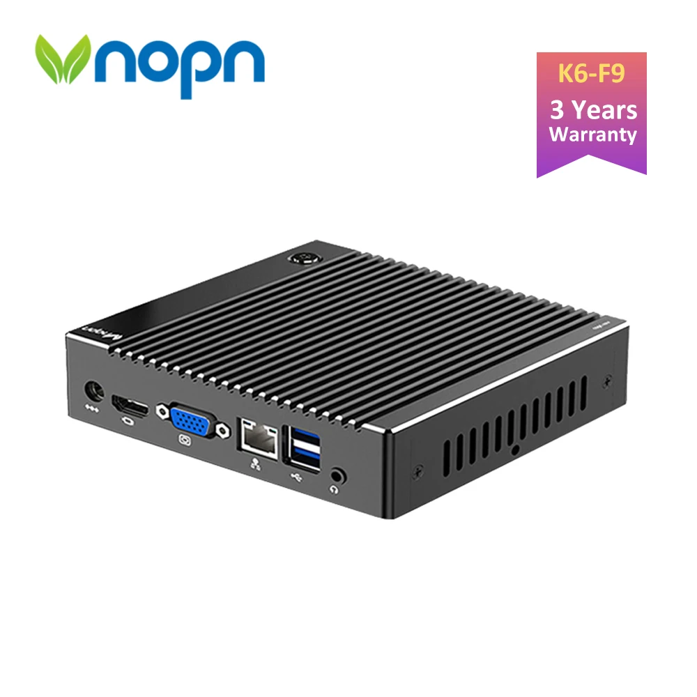 K6F9 безвентиляторный Intel Celeron J1900 NUC мини-ПК Windows 10 Linux четырехъядерный 2,41 ГГц 1000 Мбит/с LAN двойной дисплей настольные компьютеры HTPC компьютер