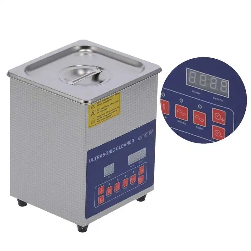 

Ultrasonic Cleaning Machine Ultrasonic Cleaner 2L Dual Frequency 40KHz/33KHz Cleaning Machine with Heating Timing MH-010G