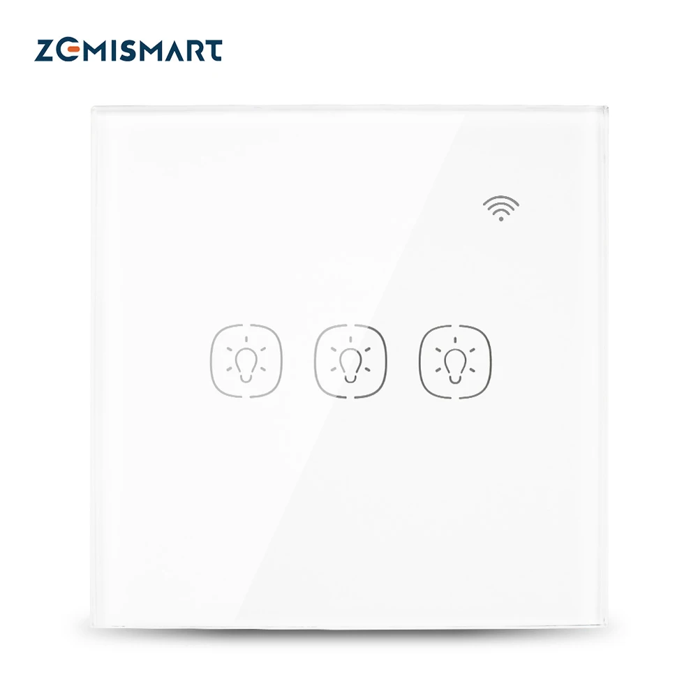 Настенный WiFi выключатель для умного дома с возможностью голосового управления