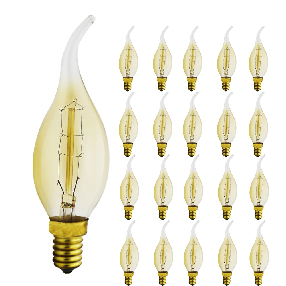 10х лампочка эдисона с регулируемой яркостью в стиле ретро винтажная лампа