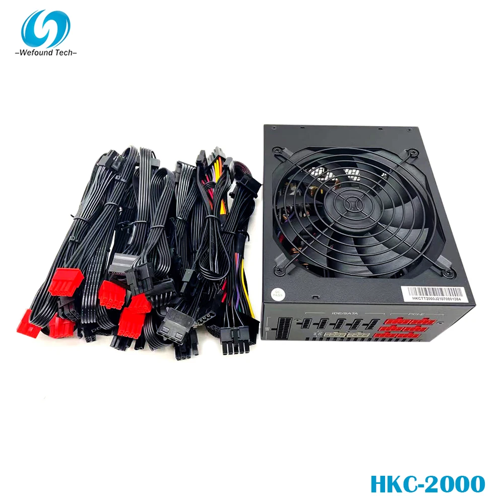 

100% Working Desktop Mining Power Supply For HKC HKC-2000 2000W ,Fully Tested.