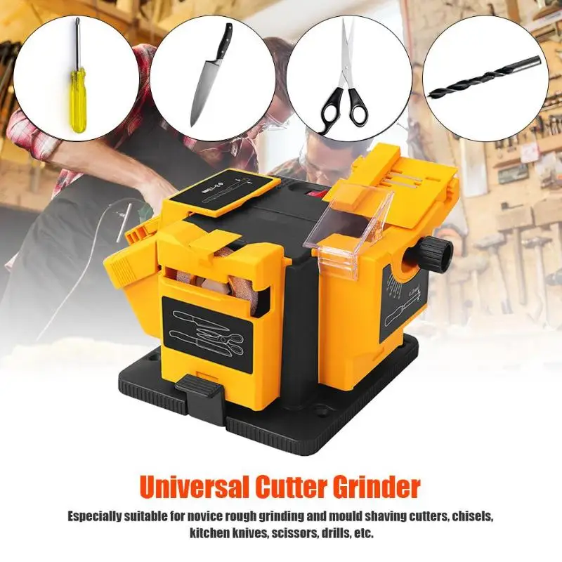 Multifunction Knife Sharpener 96W 3 in 1 Drill Bit Scissors Cutter Grinding Tool electric sharpener knife sharpening | Дом и сад