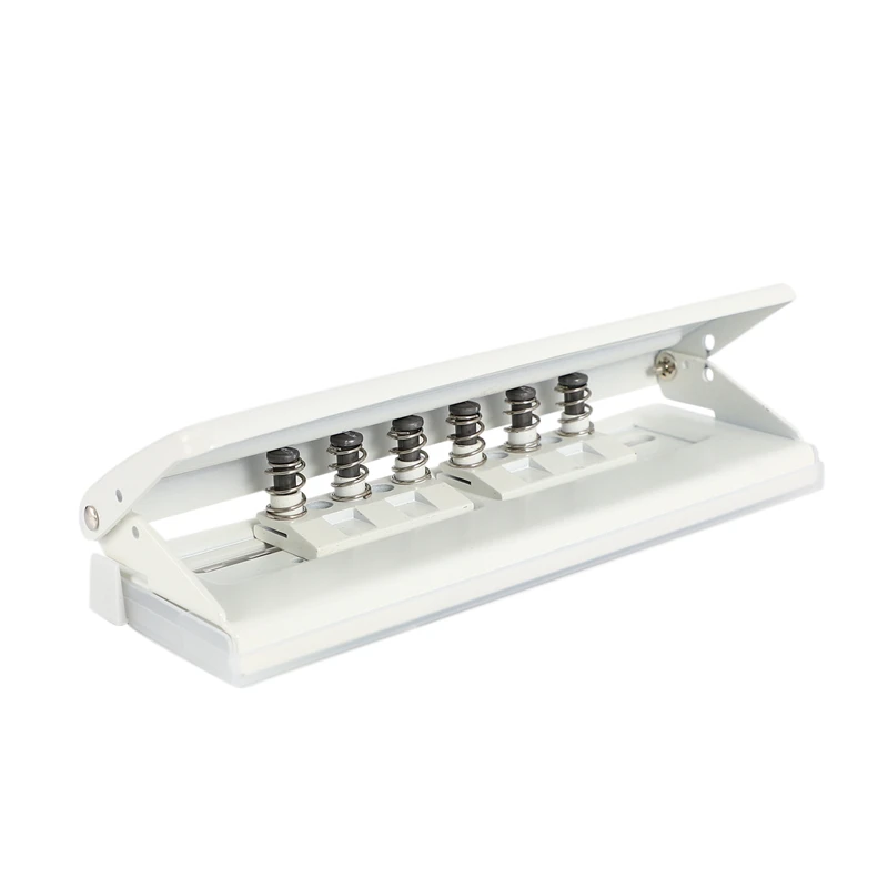 Белый 6 Дырокол с дырочками для перфорации бумаги регулируемый степлер домашнего