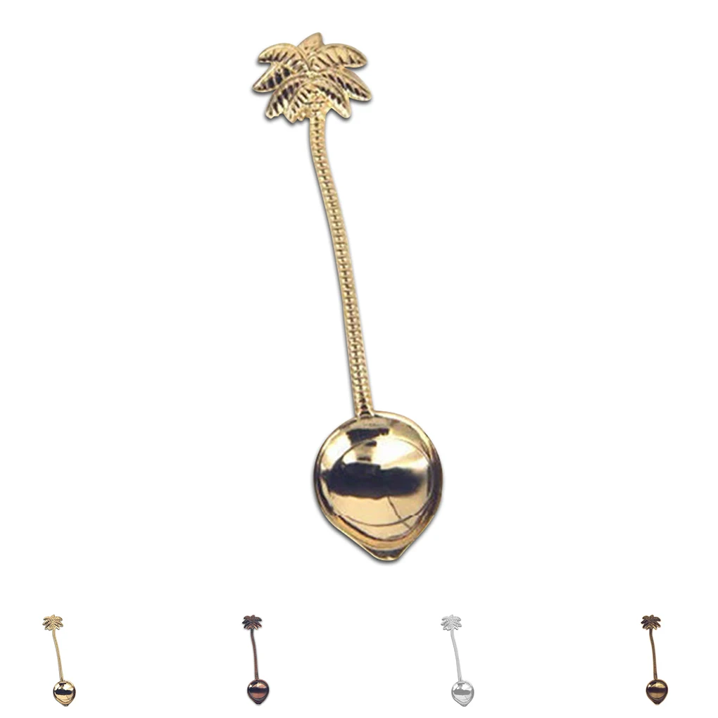 Новый Кокосовая пальма чайная кофейная ложка мороженого небольшие украшения