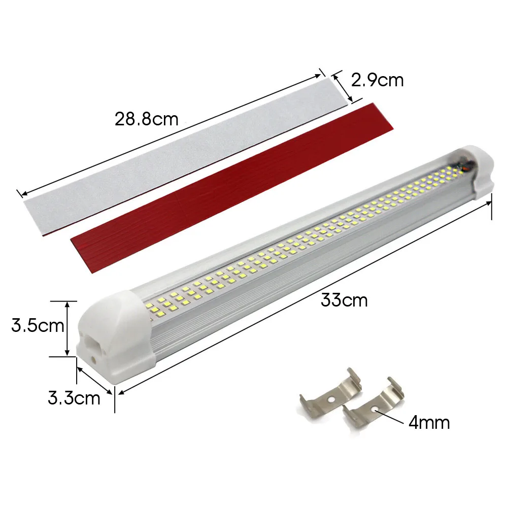 2 шт. 108led полосы светильник s бар дневные ходовые огни 12v Белый Лампа для салона