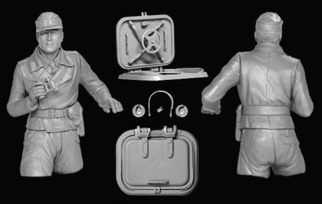 Figura modelo GK de resina 1/16, tem&aacute;tica militar, kit sin montar y sin pintar-2