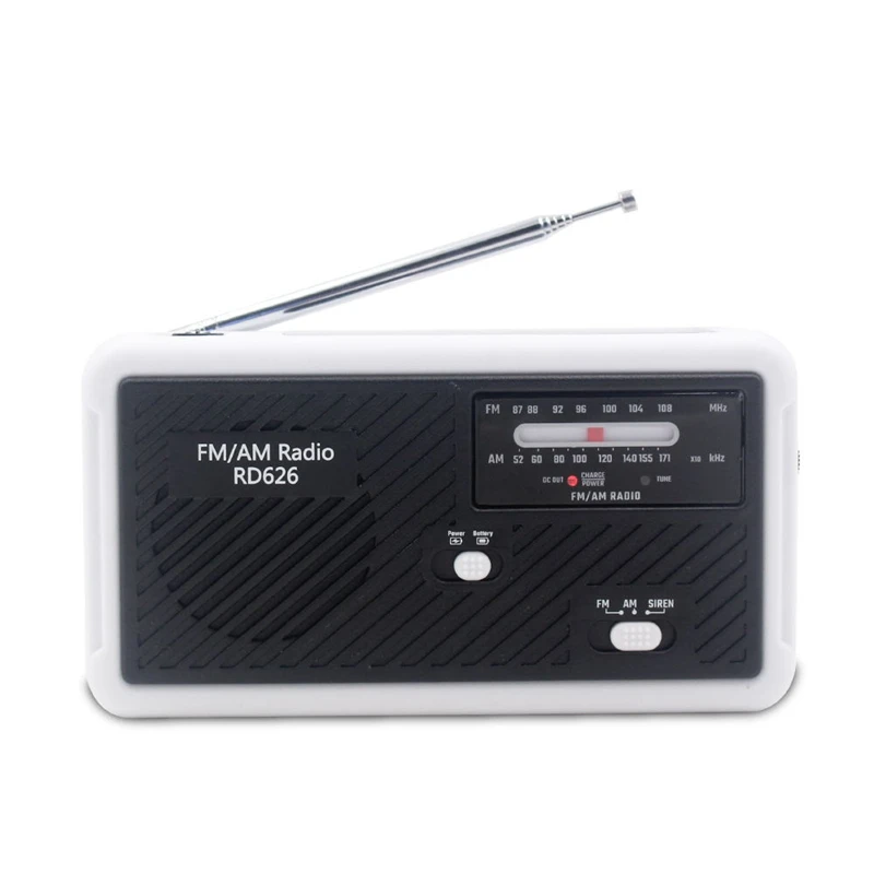 RD626 FM AM двухдиапазонный цифровой радио внешний аккумулятор 1000 мАч перезаряжаемый