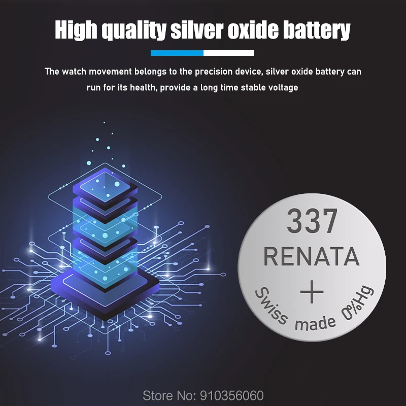 10 шт./лот розничная продажа Оригинальный 1 55 в 337 SR416SW Серебряный оксид батарейка