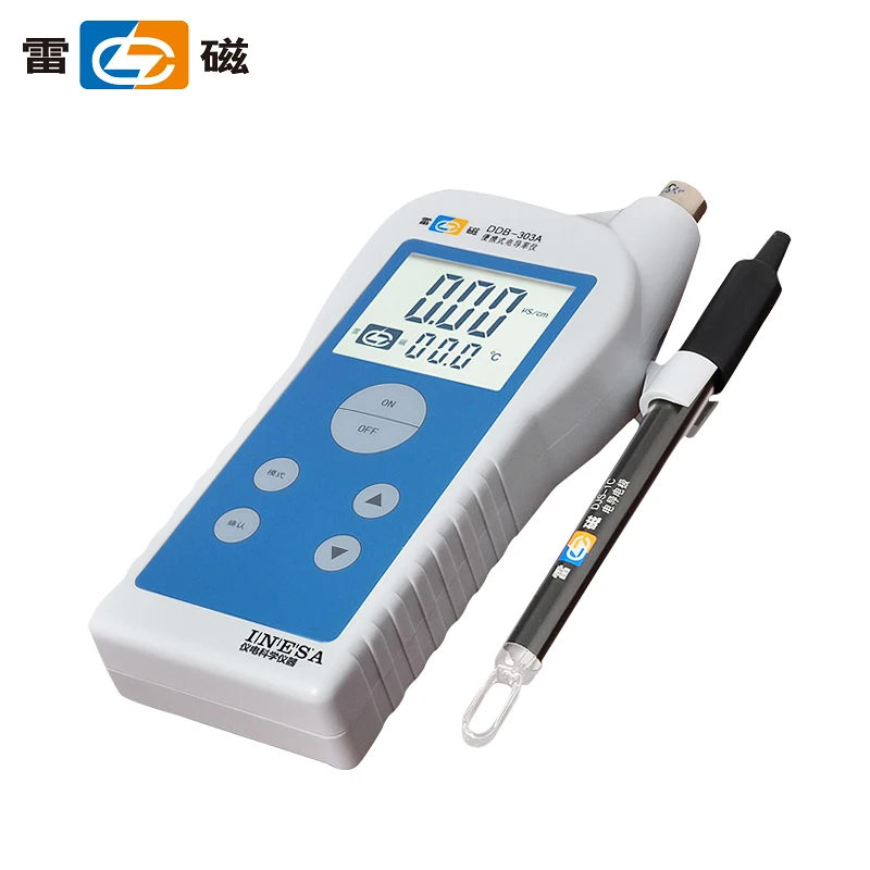 

Shanghai Ray Magnetic DDB-303A Portable Conductivity Meter Laboratory Ultrapure Water Conductivity Meter Assay Analysis