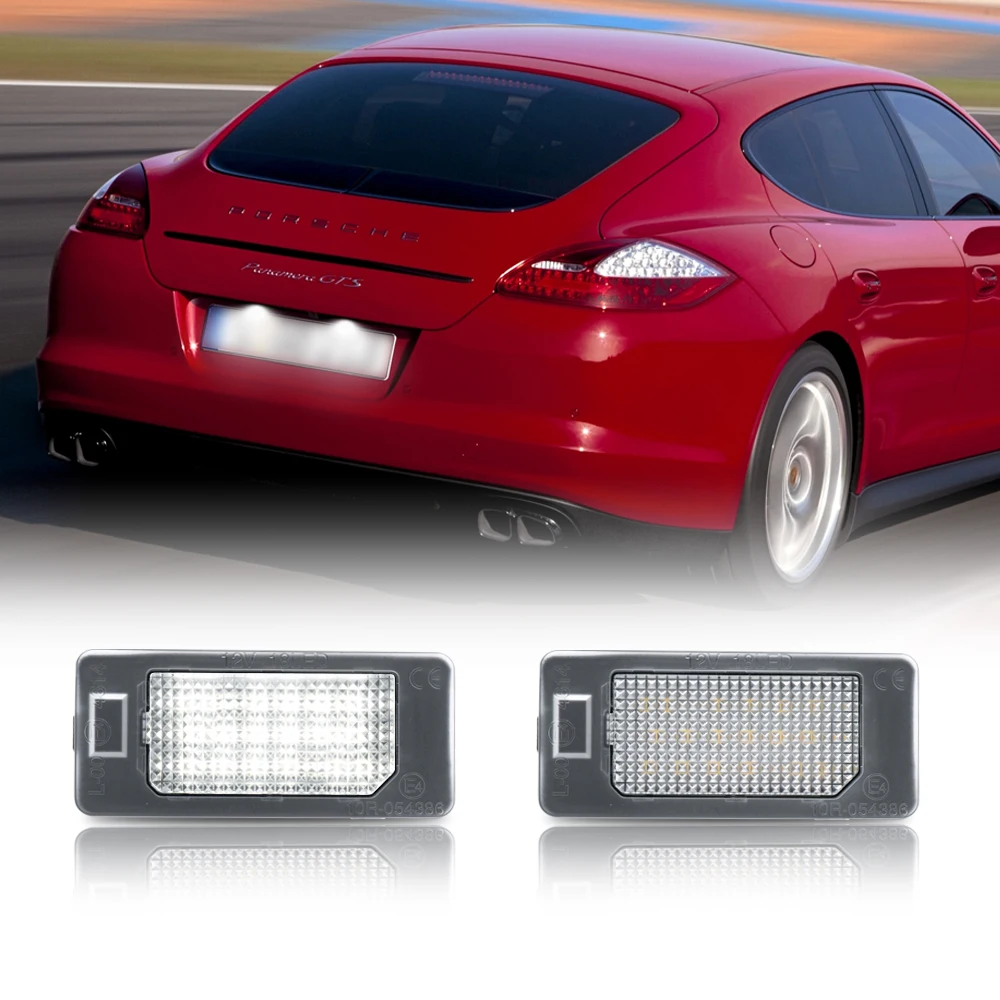 

2 шт. светодиодная лампа освещения номерного знака для Porsche Panamera 970 4D 2010 2011 2012 2013 2014 2015 2016 задняя лампаOEM # :8TO 943021