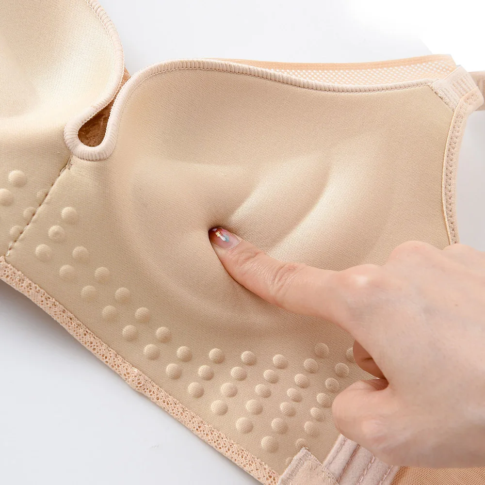 

New Women Bra Push Up Chest Wire Free Lingerie Elegant Soft Underwear Brassiere Size 30-40 AA A B C D Cup Tops