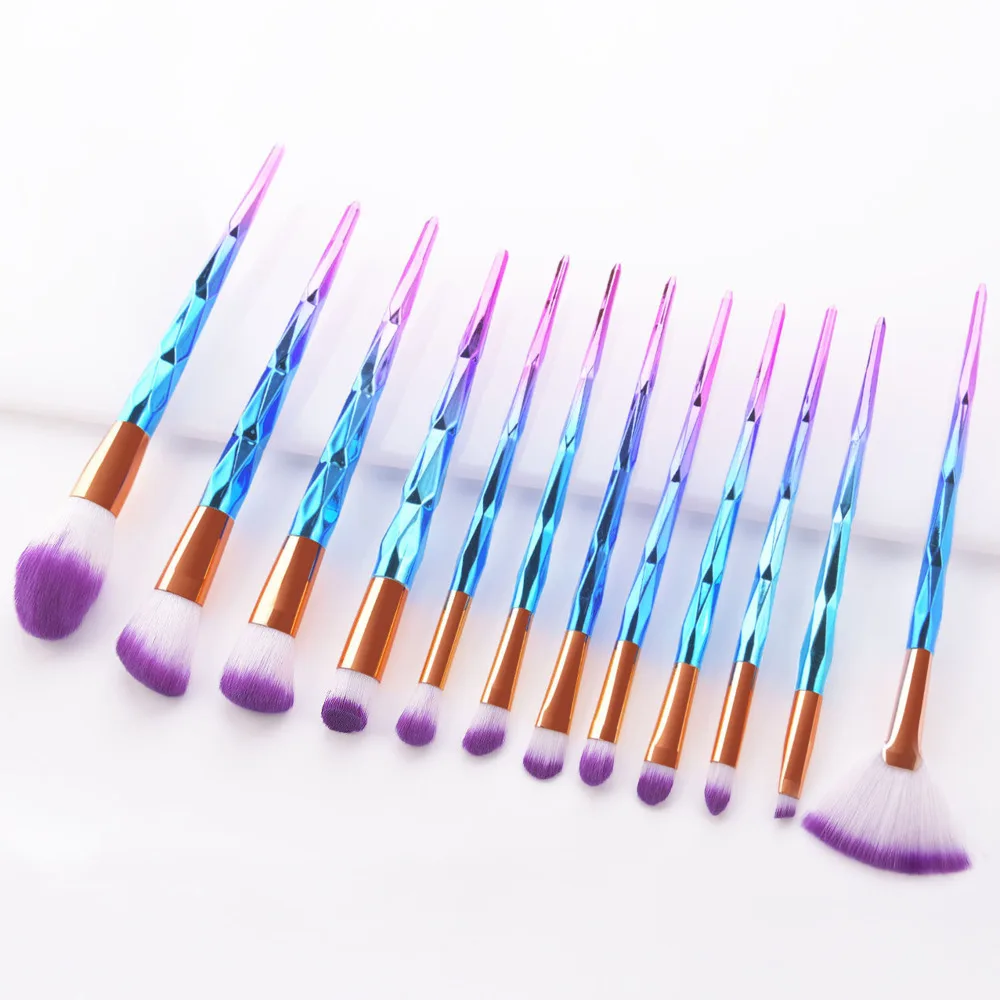 Кисти для макияжа с единорогом Профессиональные кисти основы бровей|Аппликатор