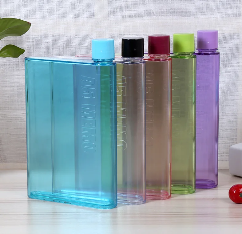 Бесплатная доставка 2 упаковки А5 блокнот бумажная бутылка плоский 420 мл для воды