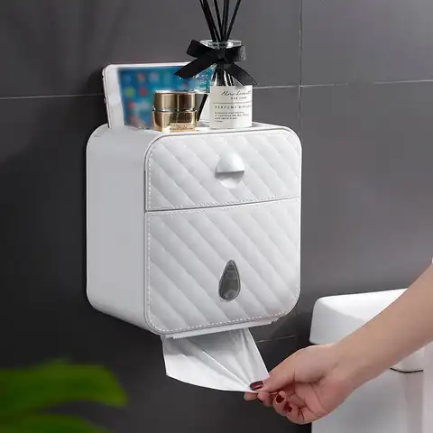 Держатель для туалетной бумаги водонепроницаемый настенный лоток для туалетной бумаги коробка для хранения лоток для салфеток полка для в...