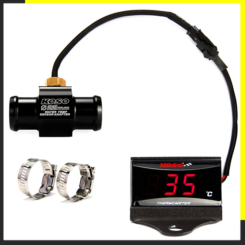 Скутер и гоночный мотоцикл KOSO температура воды для XMAX250 300 NMAX CB400 CB500X датчик температуры воды адаптер со стентами