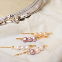tiara hair accessories for women girls purple pink hairpins natural freshwater pearls jewelry hand made irregular gift bride