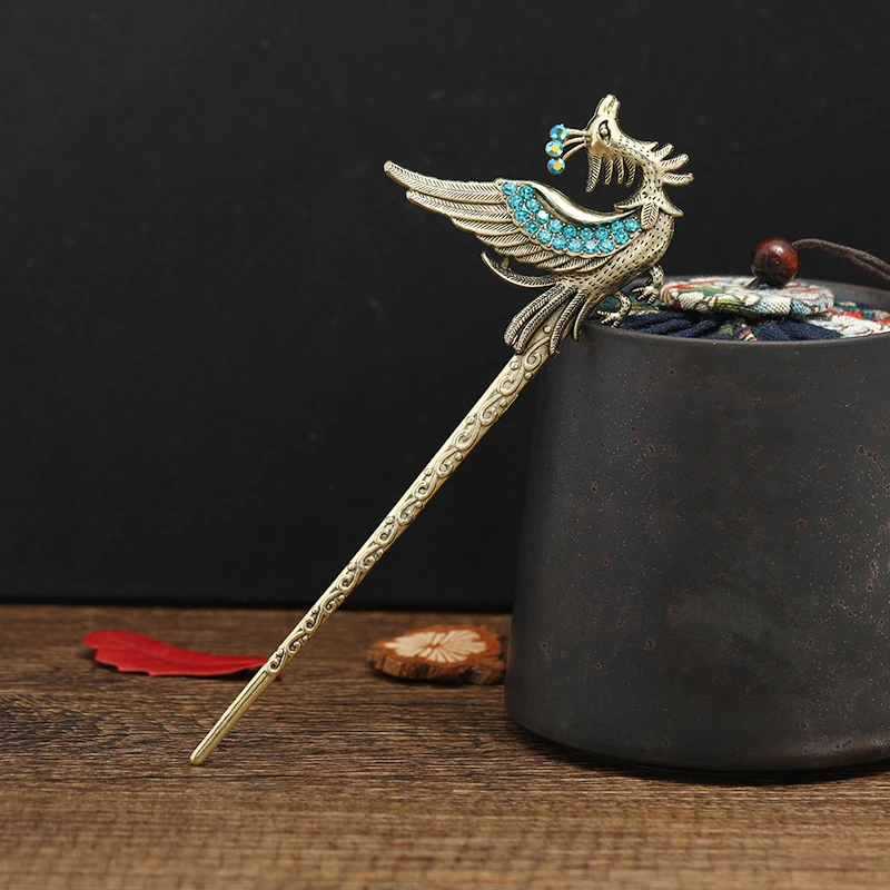 Женская Винтажная заколка для волос с Фениксом | Украшения и аксессуары