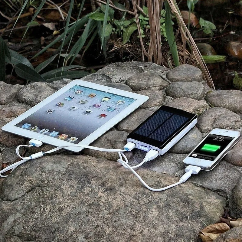 50000mah solar power bank with usb mobile phone external battery travel outdoor emergency fast charger for iphone xiaomi samsung free global shipping