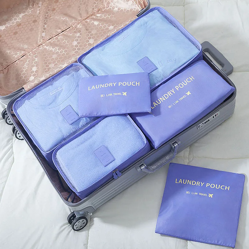 Хит продаж 6 шт./компл. дорожная сумка для хранения вместительная одежда