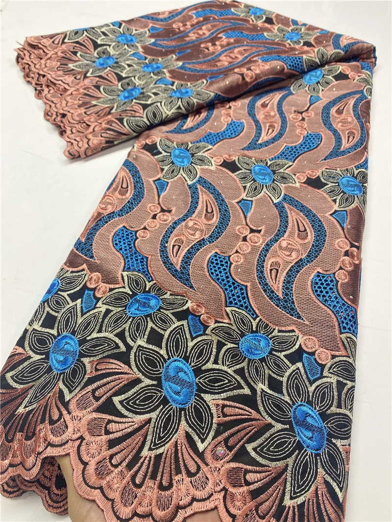 

Swiss Voile Lace In Switzerland African Lace Fabric 2020 High Quality Lace 100% Cotton Lace Fabric For Party Sewing YA3591B-1