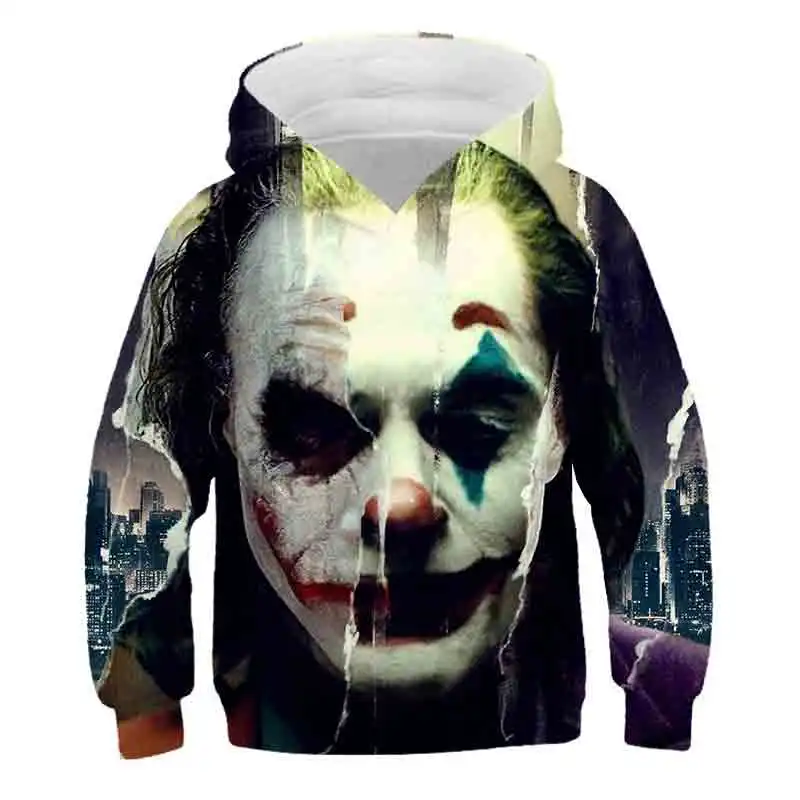 

Clown Autumn Winter hot sale Boys Girls Clothes Children polyester Hooded Sweatshirt Kids Casual Sportswear Clothing Hoodies