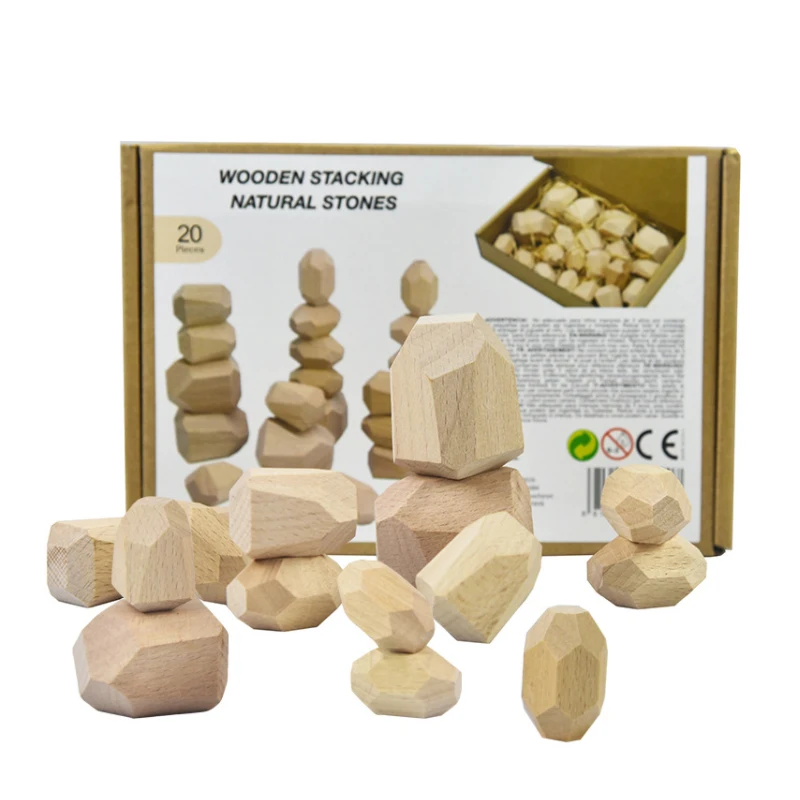 Деревянная игрушка конструктор jinga в скандинавском стиле игры Радуга Укладка