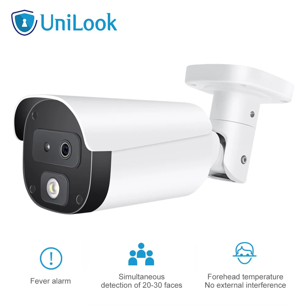 AI binocular Thermal Imaging Camera Fever Detection Alarm Temperature Detecting Screening Sytem Body Cam | Безопасность и защита