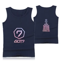 got7 print summer trend vest simple personality style sleeveless t shirts casual loose tank tops ladies menwomen