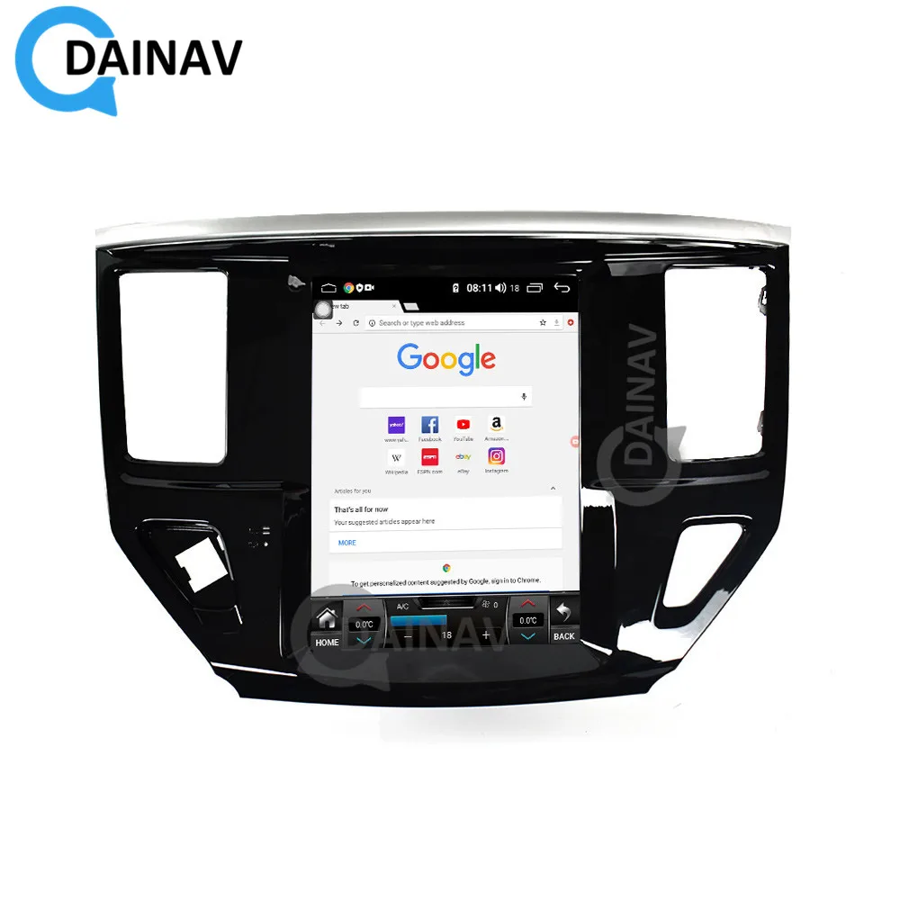 Vertical Touch Screen Car Multimedia Player GPS Navigation Head Unit for Nissan Pathfinder 2012-2017 Stereo Radio | Автомобили и