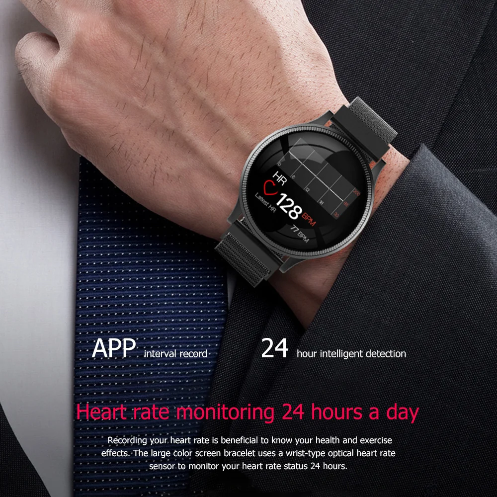 

ORDRO Smart Watch 1.22in Step Counter Heart Rate Blood Pressure Exercise Sedentary Reminder Smartwatch Sport Fitness Bracelet