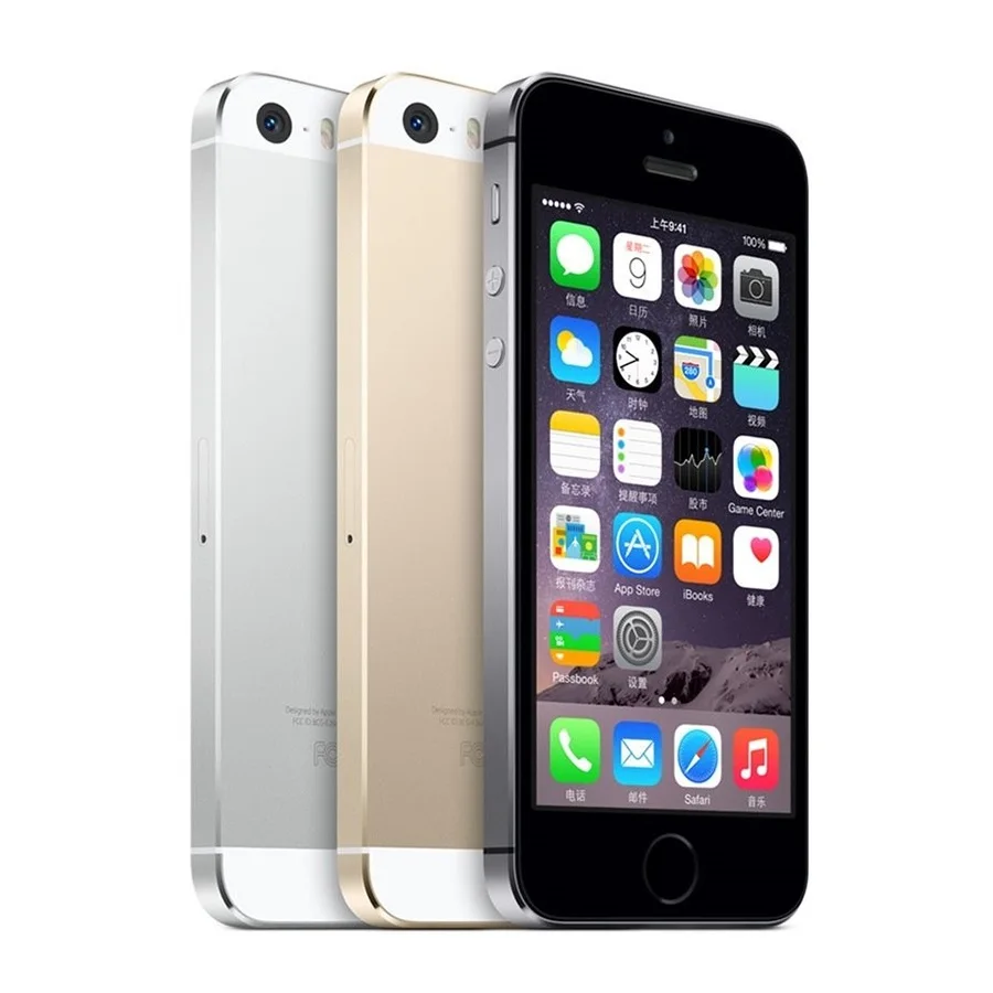 

Unlocked Apple iPhone 5S 16GB / 32GB / 64GB ROM IOS phone White Black Gold GPS GPRS A7 IPS LTE Cell phone Iphone5s