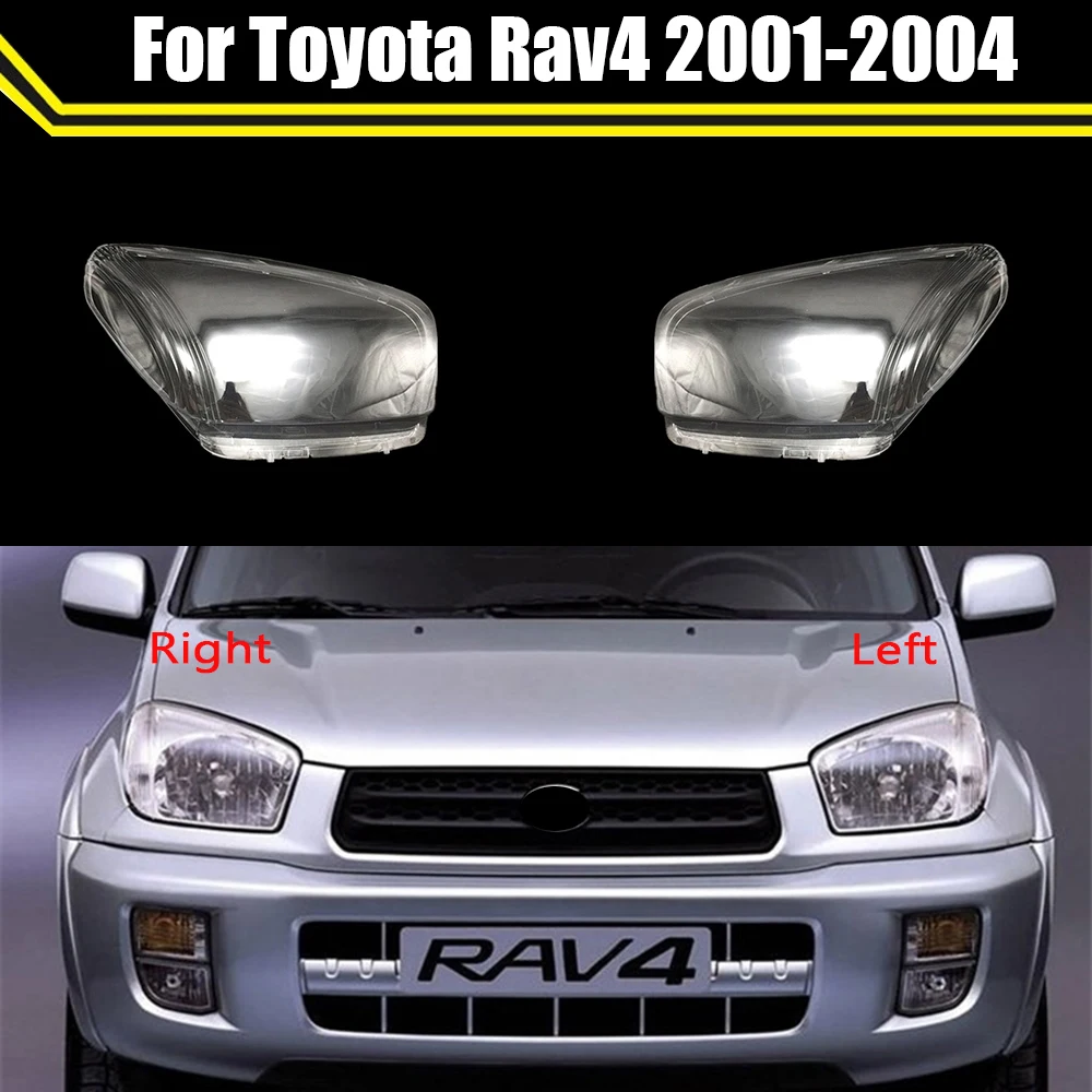 Car Head Light Shade Shell Caps Front Headlamp Lamp Cover Lampshade Headlight For Toyota Rav4 2001 2002 2003 2004 Lens Case