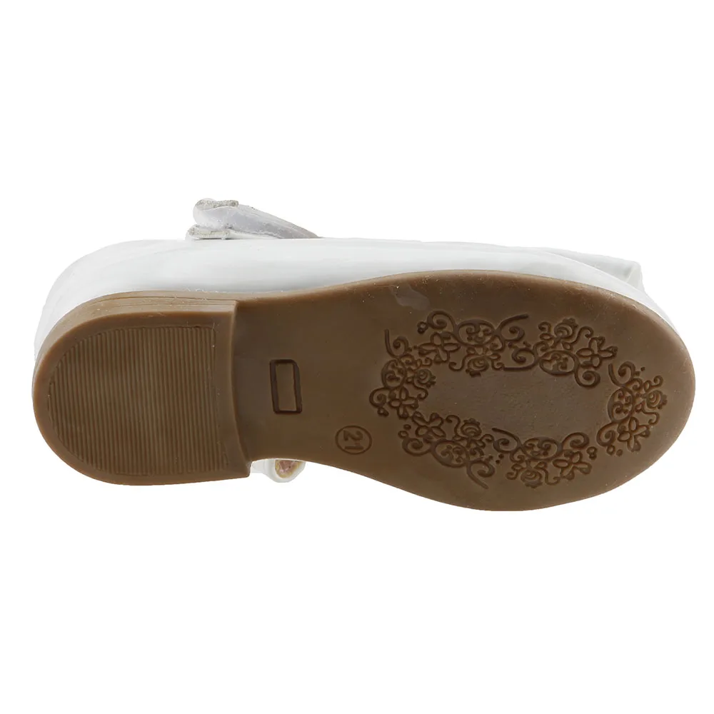 

Cotton Casual Evening Dress Arched Buckled Female Child Ballerina Shoes