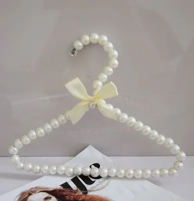 5/10 шт. 20 см пластмассовые жемчужные бусы бант одежда платье пальто вешалки для