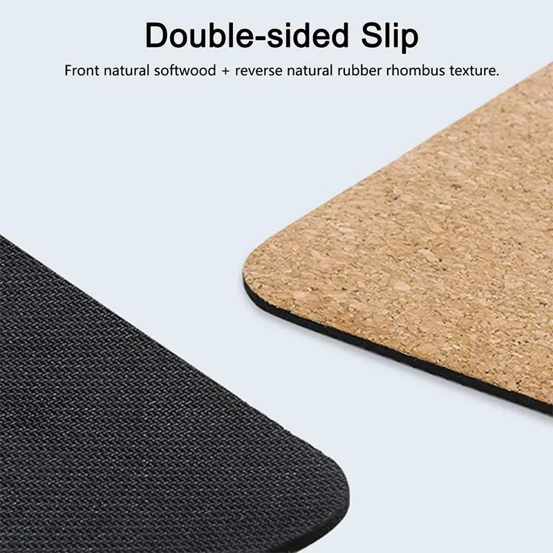 

Natural Cork TPE Yoga Mat Non-Slip Pilates Exercise Mats Fitness Gym Sports Slimming Balance Training Pads Mat