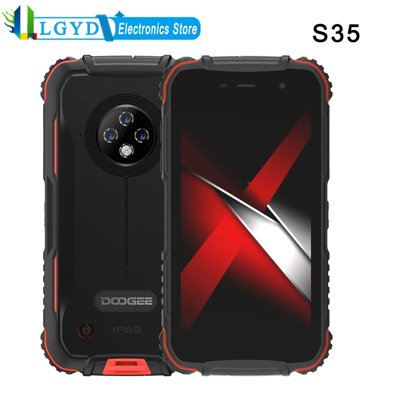 DOOGEE S35 Rugged Phone 2GB RAM 16GB ROM IP68/IP69K Waterproof 4350mAh Android 10 MTK6737V/WA Quad Core Triple Back Cameras
DOOGEE S35 Rugged Phone 2GB RAM 16GB ROM IP68/IP69K Waterproof 4350mAh Android 10 MTK6737V/WA Quad Core Triple Back Cameras