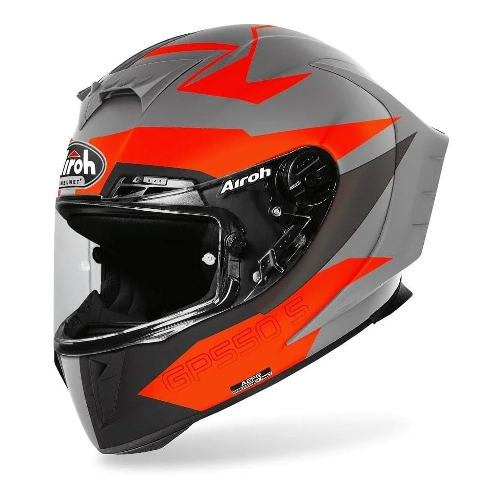 Шлем интеграл Airoh GP550 S VEKTOR ORANGE MATT | Автомобили и мотоциклы