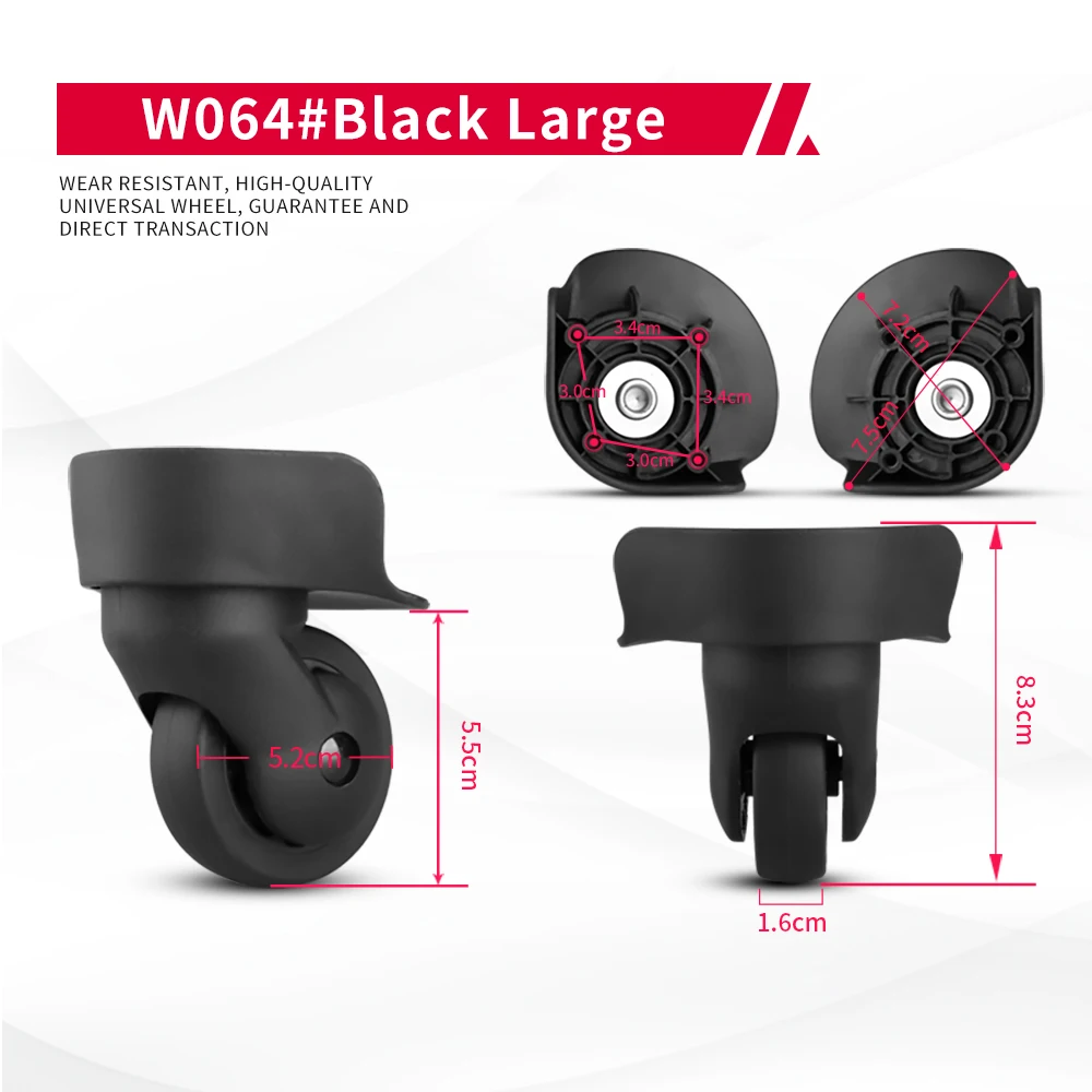 DILONG Hangsheng A - 65  Trolley luggage wheels accessories universal wheel password roller replacement repair rubber cast-er