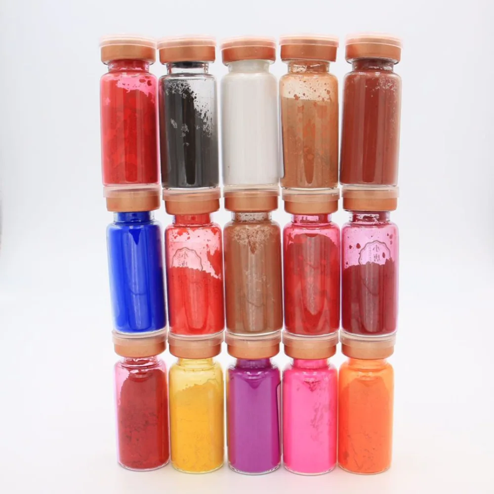 15 разных каждые 2g губная помада Пигментный Порошок для губ косметика макияж Цвет